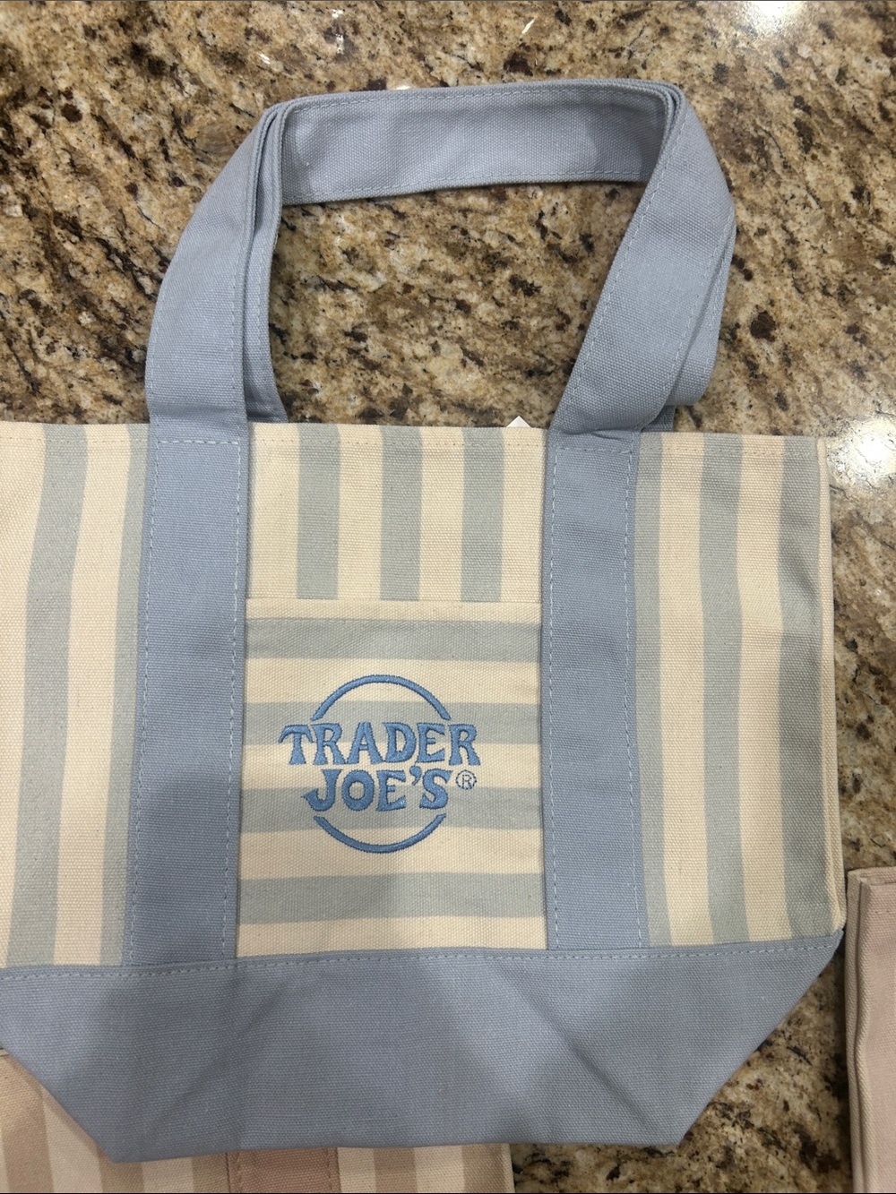 BRAND NEW | LIMITED EDITION | TRADER JOE’S | STRIPED MINI TOTE BAGS - Picture 3 of 5